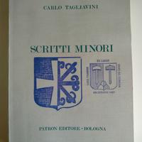 SCRITTI MINORI, Carlo Tagliavini
