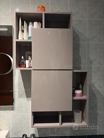 Pensile Mobile bagno grigio