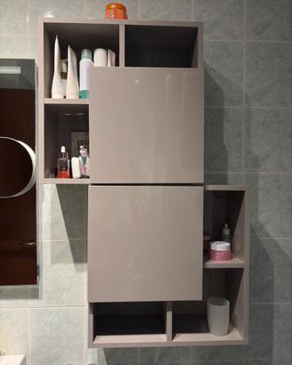 Pensile Mobile bagno grigio