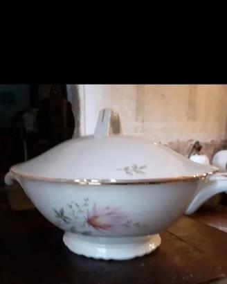 Zuppiera di ceramica DURKEN CON PIATTINO