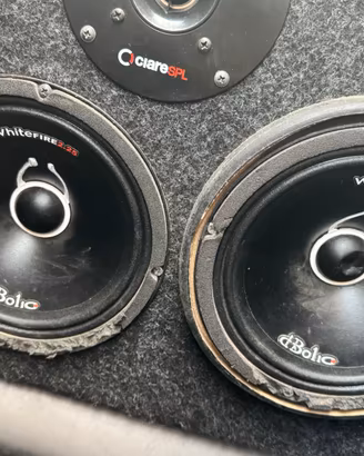 Impianto audio 4 midrange 1 amplificatore 4 canali