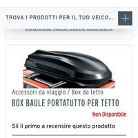 Box baule portatutto per tetto