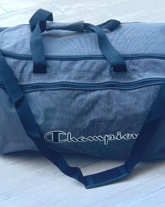 Borsone da viaggio Champion nero-grigio