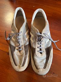 Sneakers Hogan Originali -Beige/Marrone Taglia 9.5