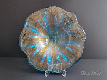 Centrotavola vetro Murano, firmato Alberto Donà