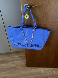 Borsa Versace blu elettrico