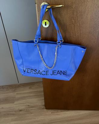 Borsa Versace blu elettrico