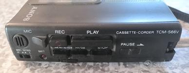 Sony TCM-S66V Registratore Cassette Funzionante