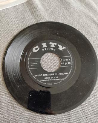 VINILE 45 GIRI - BRUNO CASTIGLIA E I BISONTI