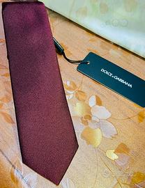 Cravatta Dolce & Gabbana bordeaux