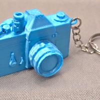Nikon Portachiavi Stile Nikon 5 cm azzurro silk