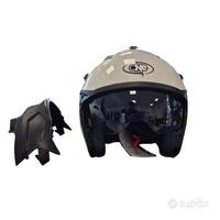 CASCO MOTO SCOOTER JET CON MENTONIERA STACCABILE