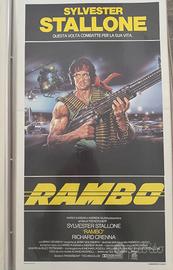 Locandina 33x70 film Rambo di Stallone. Anno 1982