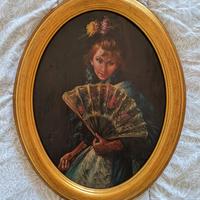 Dipinto su base ovale “Tafuri” c.1940