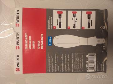 CACCIAVITE DINAMOMETRICO WURTH 1-5Nm  NUOVO 40€ 