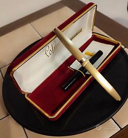 Penna stilografica placcata oro 18 kt