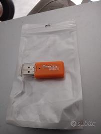 Lettore Usb 2.0 x memorie micro SD card reader