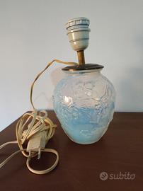 lampada da tavolo Art decò opalescente vintage 
