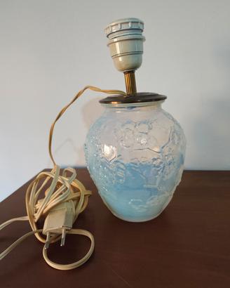 lampada da tavolo Art decò opalescente vintage 