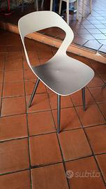 80 sedie grigie polipropilene