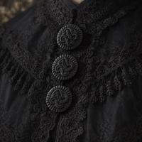 3 antichi bottoni gioiello french jet fine 800