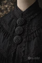 3 antichi bottoni gioiello french jet fine 800