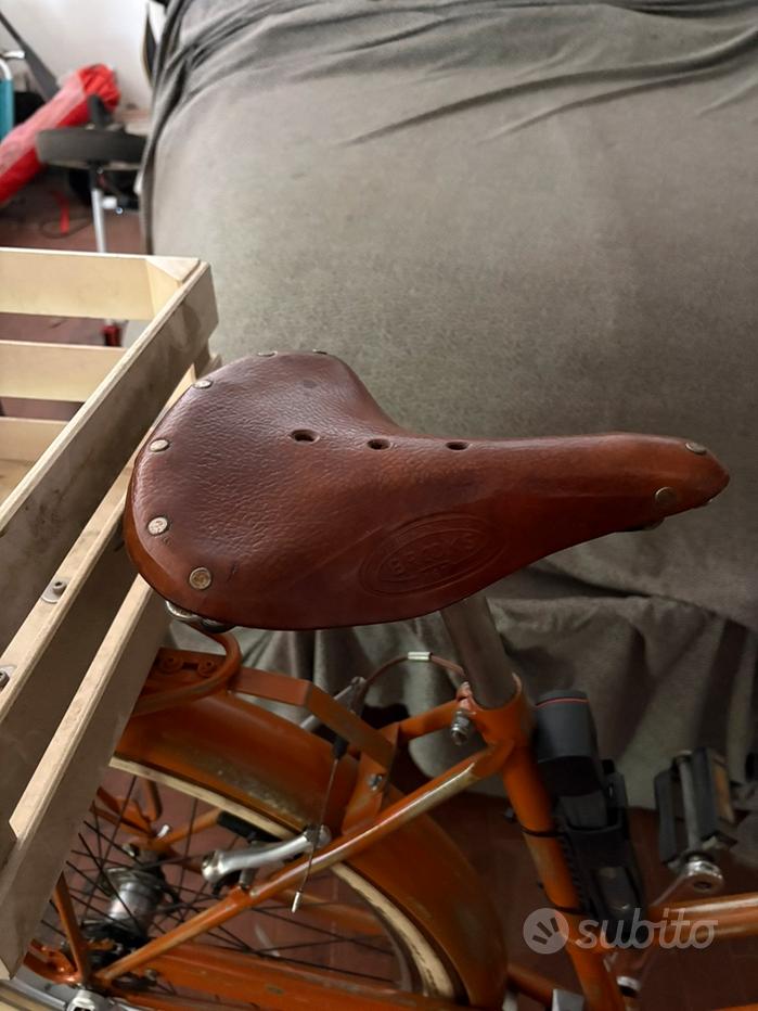 Selle Vélo Route Ancienne En Cuir Massif – Sella Italiana Vintage