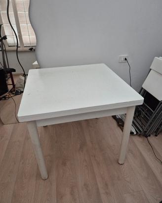 tavolo bianco 90x90 allungabile