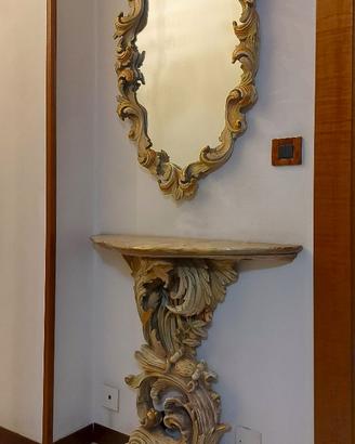 Consolle da ingresso con specchiera
