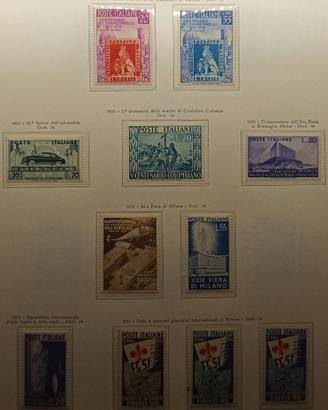 REPUBBLICA ANNATA 1951 Nuovi/Linguellati 29 valori