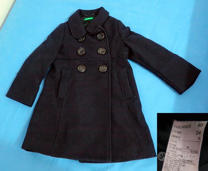 Cappotto da bambina Benetton 24 mesi tg. 90 co Tutto per i