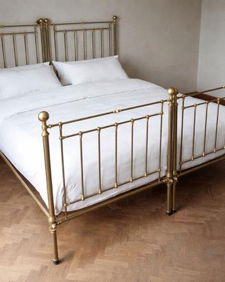 Letto matrimoniale in ottone