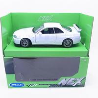 MODELLO AUTO NISSAN  SKYLINE GT -R WHITE NO BURAGO