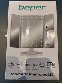 Specchio da trucco con illuminazione led