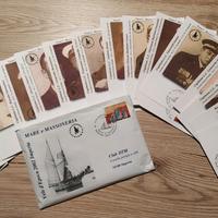 15 cartoline timbrate "Mare e Massoneria" 2002