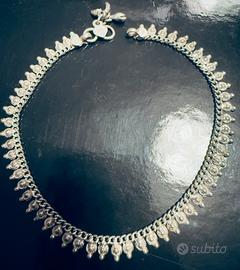 Cavigliera argento indiano