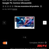 XIAOMI A50 PRO, Smart TV 50’’ 2026 Nuova