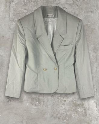 Blazer Vintage Pura Lana Vergine Donna IT 44