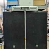 Impianto audio JBL AM4215 + QSC GX3 e accessori