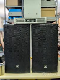 Impianto audio JBL AM4215 + QSC GX3 e accessori