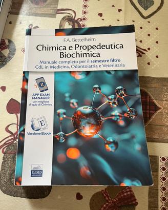 Chimica e propedeutica biochimica, semestre filtro