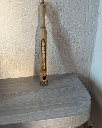 TERMOMETRO CASEARIO IN LEGNO VINTAGE