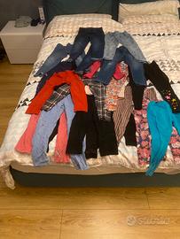 21 paia pantaloni da bambina (da rammendare)
