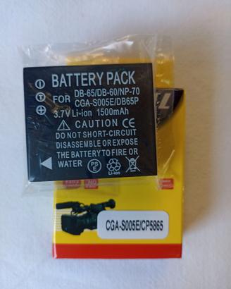 Panasonic battery Pack DB-65/DB-60/NP-70/CGA-S005E