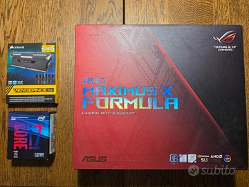 Scheda madre ASUS ROG + CPU Intel + RAM Corsair