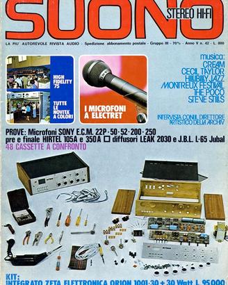 rivista SUONO n° 42 del ottobre 1975