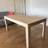 Tavolo Grande in Legno Rovere Chiaro 180×90