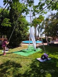 struttura per eventi di Acrobatica Aerea tessuti c