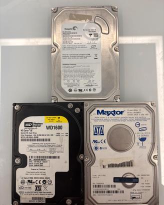 3 Hard Disk 3.5 Seagate 160GB WD 160GB Maxtor200GB