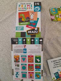flashcards montessori prime scoperte della headu
